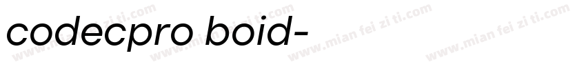 codecpro boid字体转换